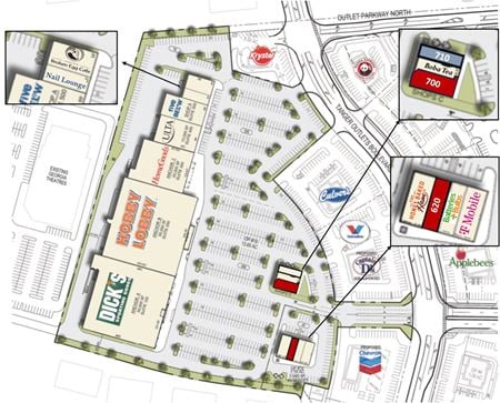 Preview of Retail space for Rent at 201 Tanger Outlets Blvd
