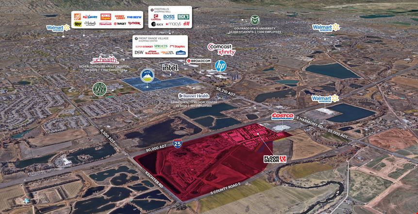 Preview of VacantLand space for Rent at E. Harmony Road and I-25 SEC