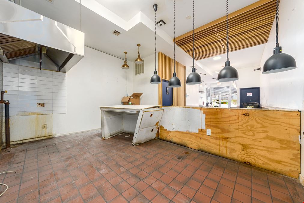1,500 SF | 410 Utica Avenue | Vented Former Restaurant with Full Basement for Lease