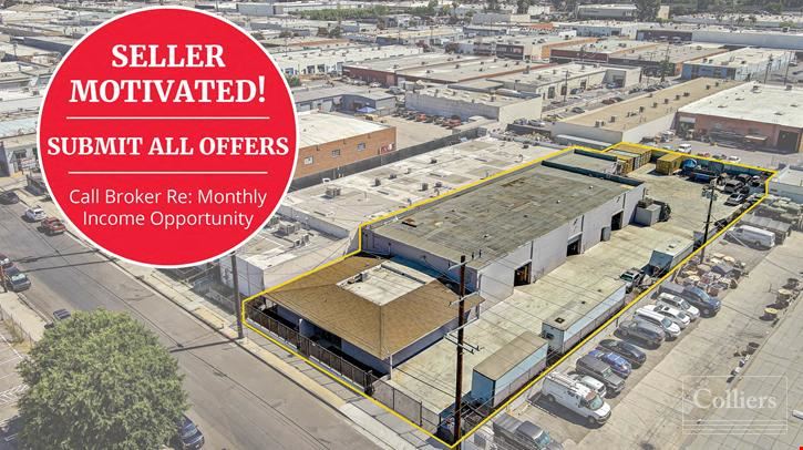 11,900 SF Van Nuys Industrial for Sale with Oversized, Private Yard