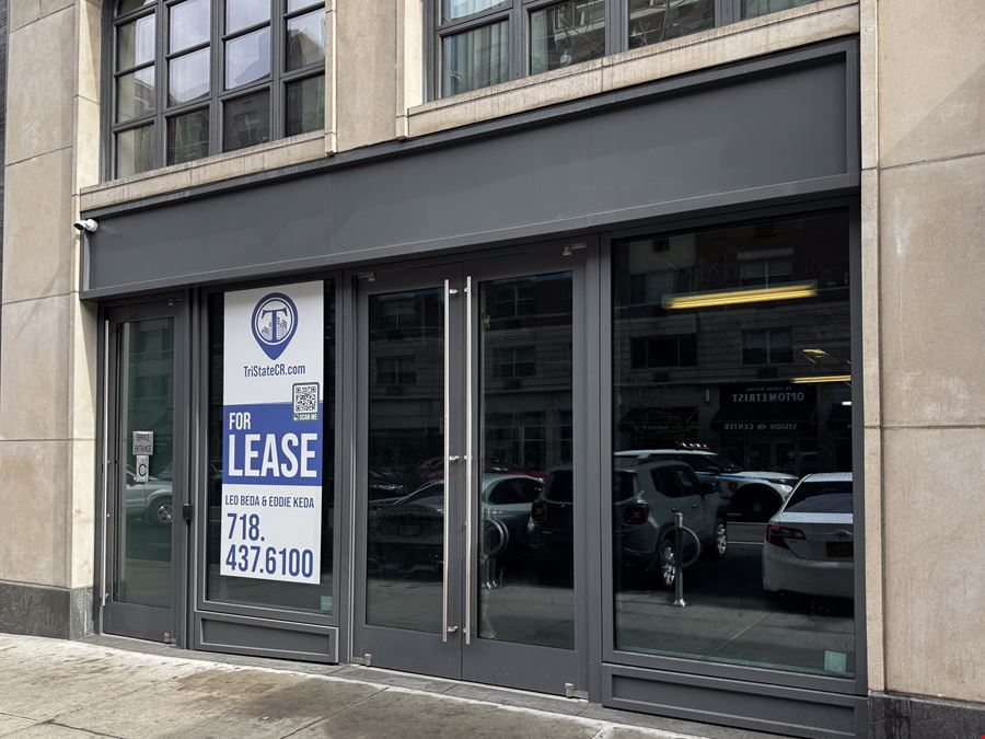 3,400 - 7,600 SF | 211 Schermerhorn Street | New Development Retail Space With Glass Frontage For Lease
