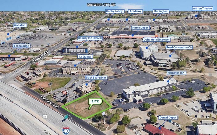 Preview of VacantLand space for Rent at Tinker Diagonal St & Warren Rd