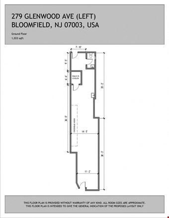 Preview of Unassigned space for Rent at 279 Glenwood Ave