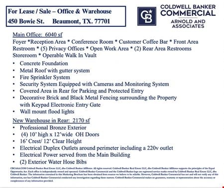 Preview of Office space for Rent at 450 Bowie St