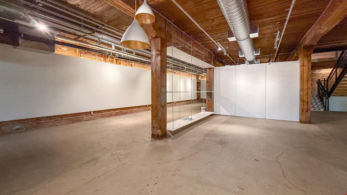 High profile commercial space available in the Old Cannery Building.