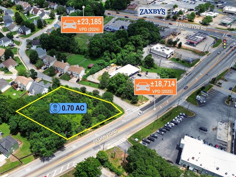 $1 Auction – 0.70 AC Hard Corner Parcel | 18K VPD | Atlanta MSA
