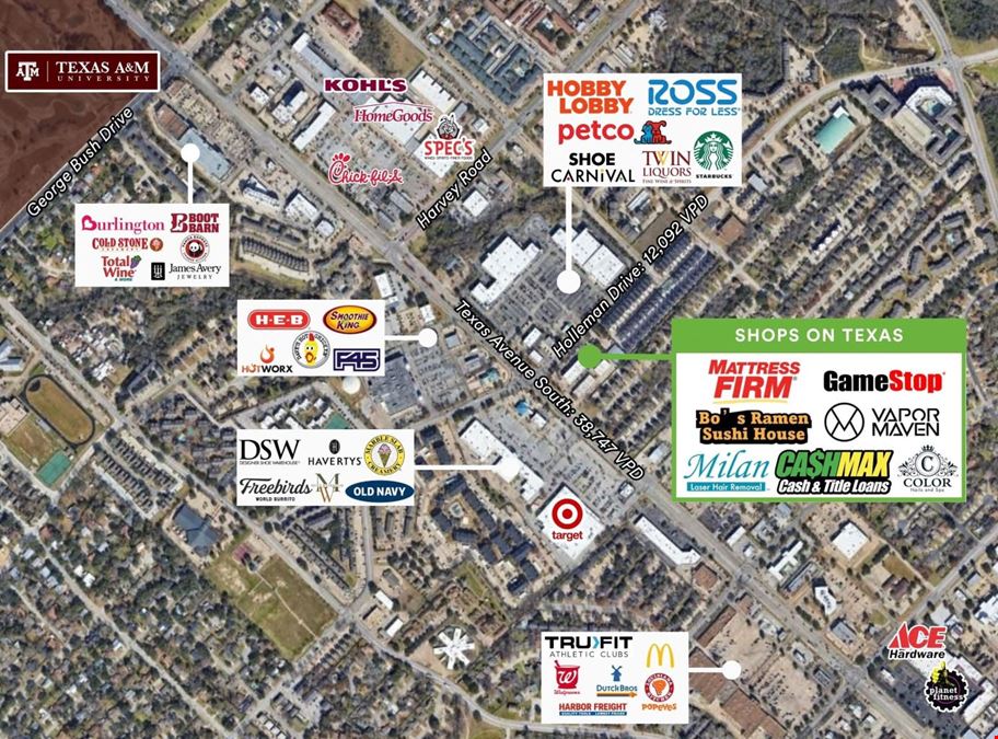 Shops on Texas