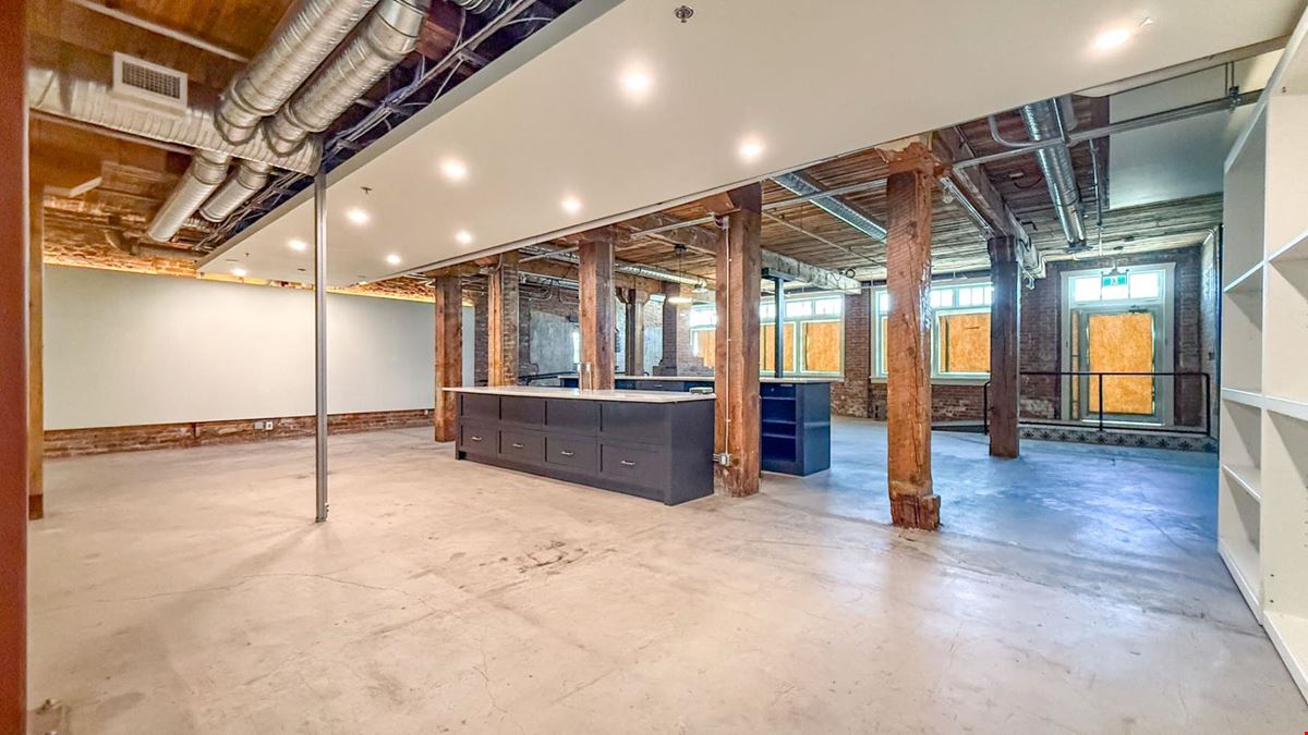 High profile commercial space available in the Old Cannery Building.