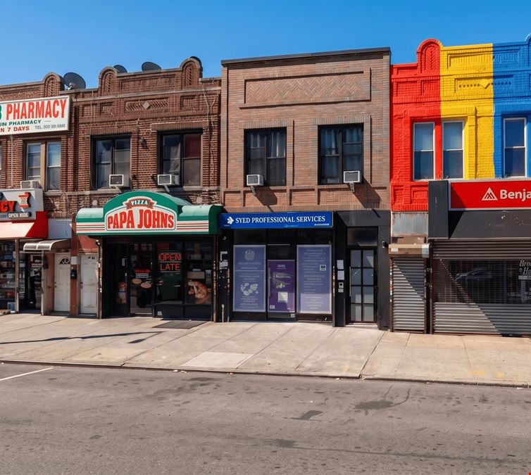1,500 SF | 1012 Coney Island Avenue | High-Foot-Traffic Kensington Vanilla Box Retail/Office with Backyard for Lease