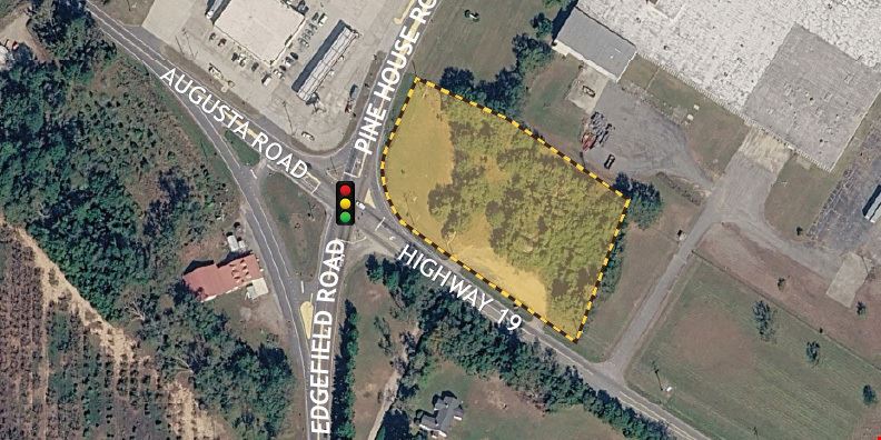 Retail Land on Hard Corner, Trenton, SC