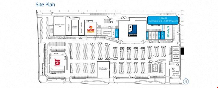 Retail Shops and Anchor Space for Lease in Mesa