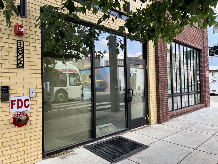 1,500 SF | 1826 Frankford Ave | Newly Developed Retail/Office Space in Vanilla Box Condition For Lease