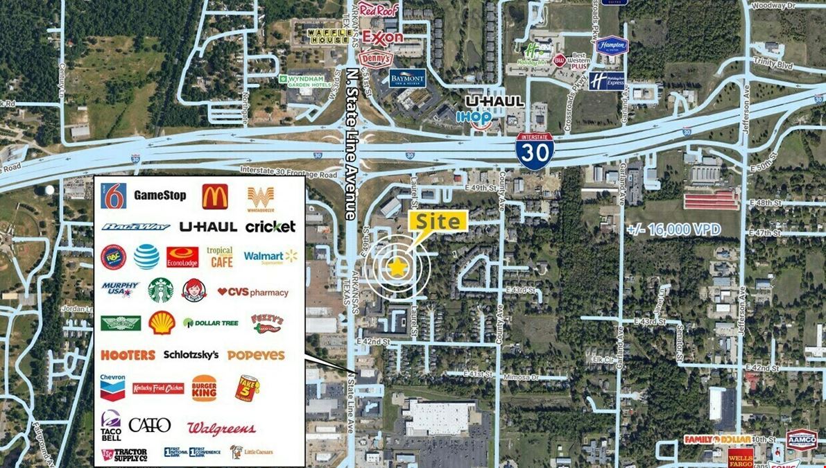 I-30 Commercial Development Site – 4.5 Acres