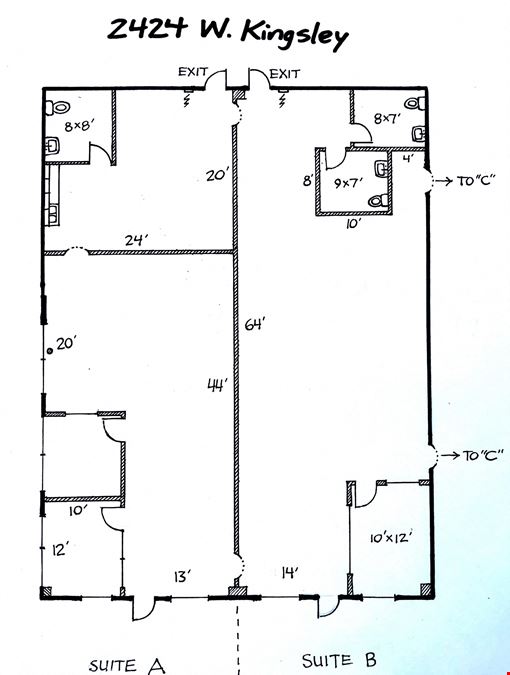 2424 W. Kingsley Suites A & B: ±2,990 SF Of Office Space For Lease