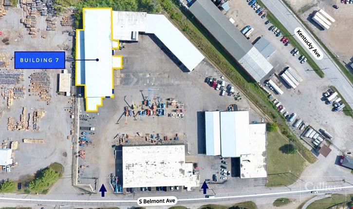 Crane-served ±22,681 SF industrial space for lease in Indianapolis with 40-ton bridge crane