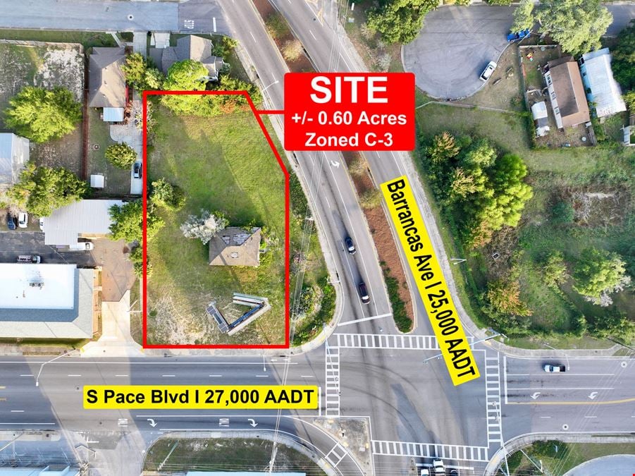 0.60-Acre C-3 Zoned Corner Lot – Pensacola, FL