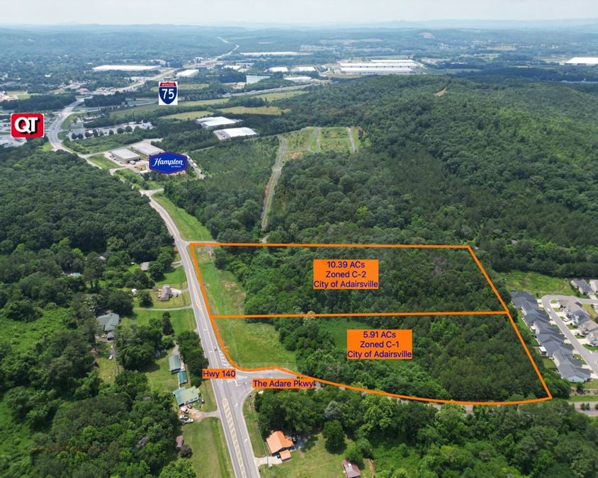 Adairsville - I-75 - Parking/Storage Lot