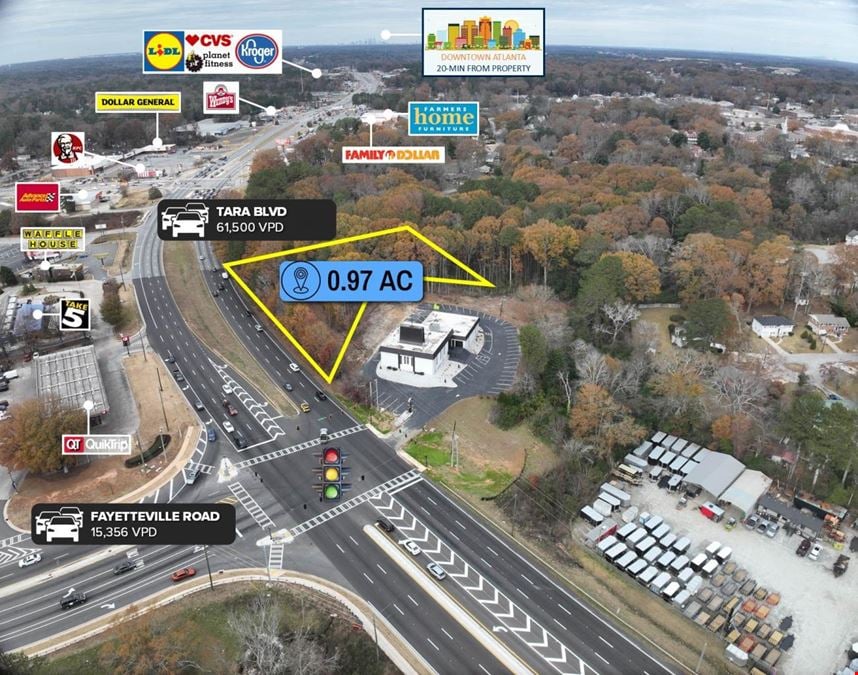 $1 Auction – 0.97 AC Parcel Atlanta MSA | 61K VPD Traffic Count