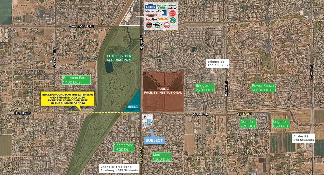 SEC Higley Rd & Ocotillo Rd