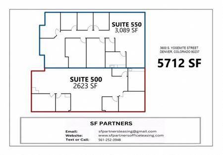 Preview of Office space for Rent at 3600 Yosemite St