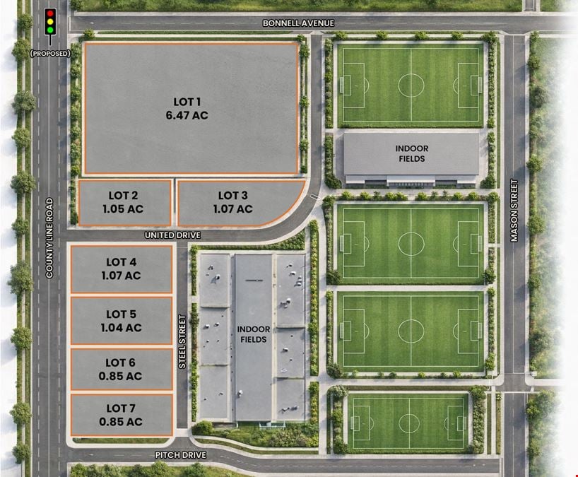 Erie Sports Complex Retail Pads