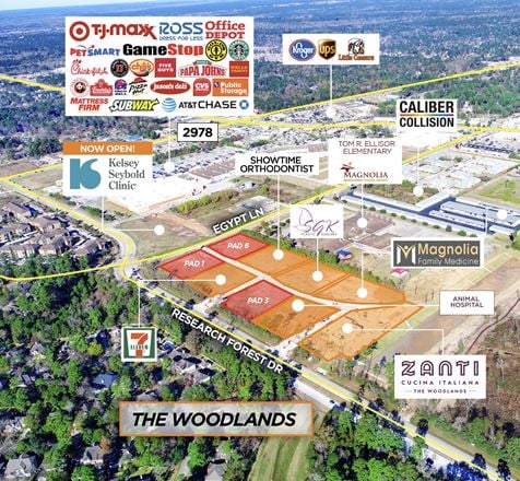 Preview of VacantLand space for Sale at 10060-10120 Research Forest Dr