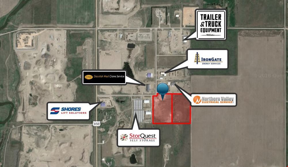 10 - 20  Acre Industrial Lot(s) For Sale or Lease