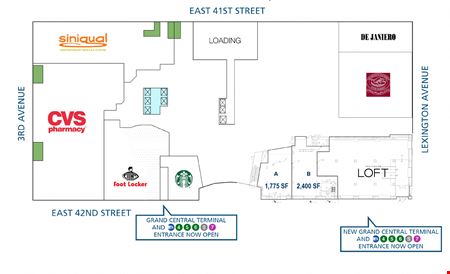 Preview of Retail space for Rent at 150 East 42nd Street