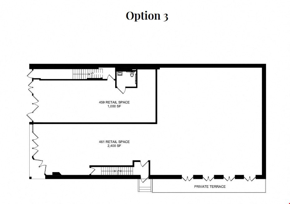1,200 - 3,600 SF | 461 Myrtle Avenue | Newly Renovated Corner Retail for Lease