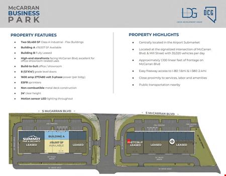 Preview of Industrial space for Rent at 1900&1950 S McCarran Blvd