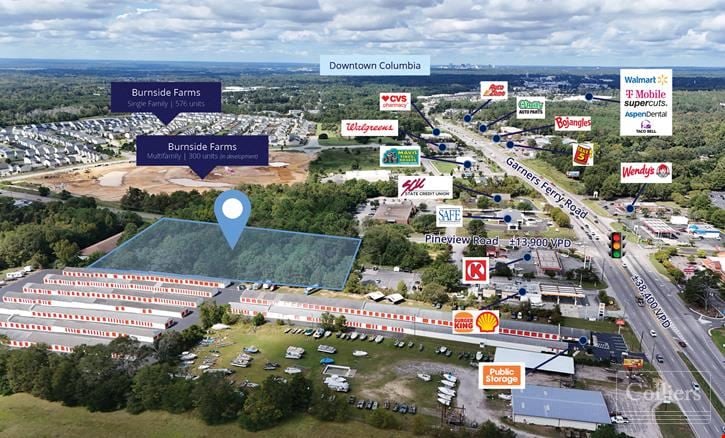 ±3.81 Acres for Sale Near Pineview Road and Garners Ferry Road Intersection | Columbia, SC