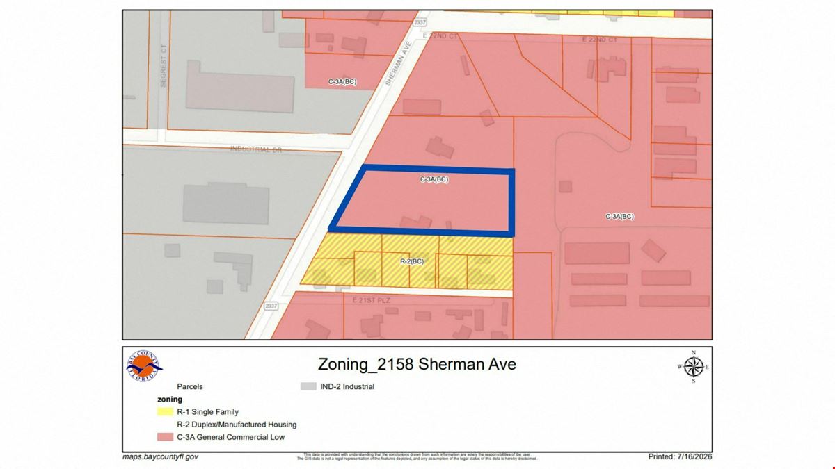 2.09-Acre Commercial/Industrial Development Site (C3-A) on N Sherman Avenue