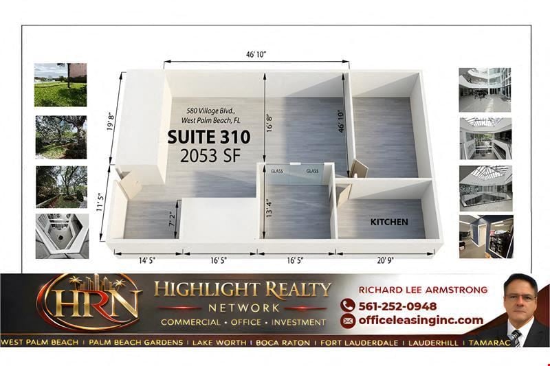 2053 SF Suite 310 Professional and Medical Office Space