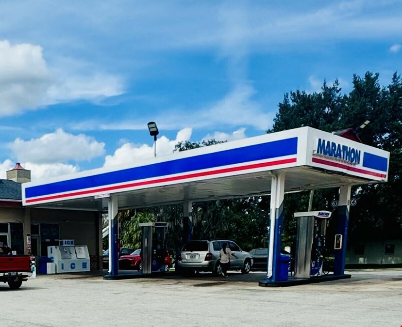 (7.35% CAP RATE) DADE CITY PURE NNN MARATHON GAS  STATION W/ SIGNATURE "GO MARKET" C-STROE FOR SALE!
