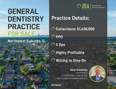 Preview of commercial space at #1278663 - General Dentistry Practice for Sale - Northwest Suburbs 