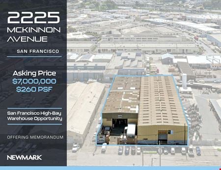 Preview of Industrial space for Sale at 2225 McKinnon Ave