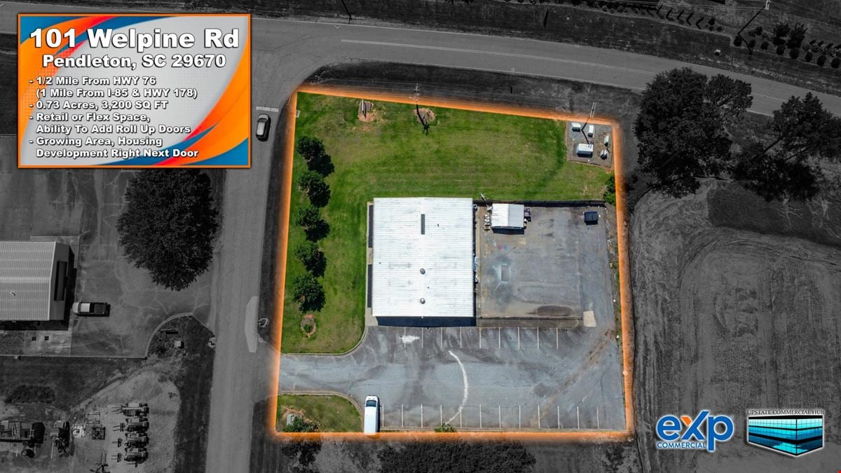 3,200 SQ FT Flex Space Near HWY 76- I-85- Pendleton