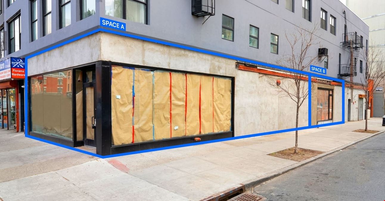 700 - 1,600 SF | 98 Graham Avenue | High-Exposure East Williamsburg Corner Retail With ADA Access for Lease
