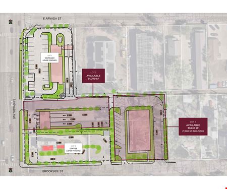 Preview of VacantLand space for Rent at Brookside Street & South Nevada Avenue - NEC