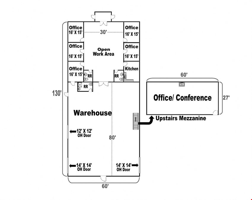 Warehouse with Office Available