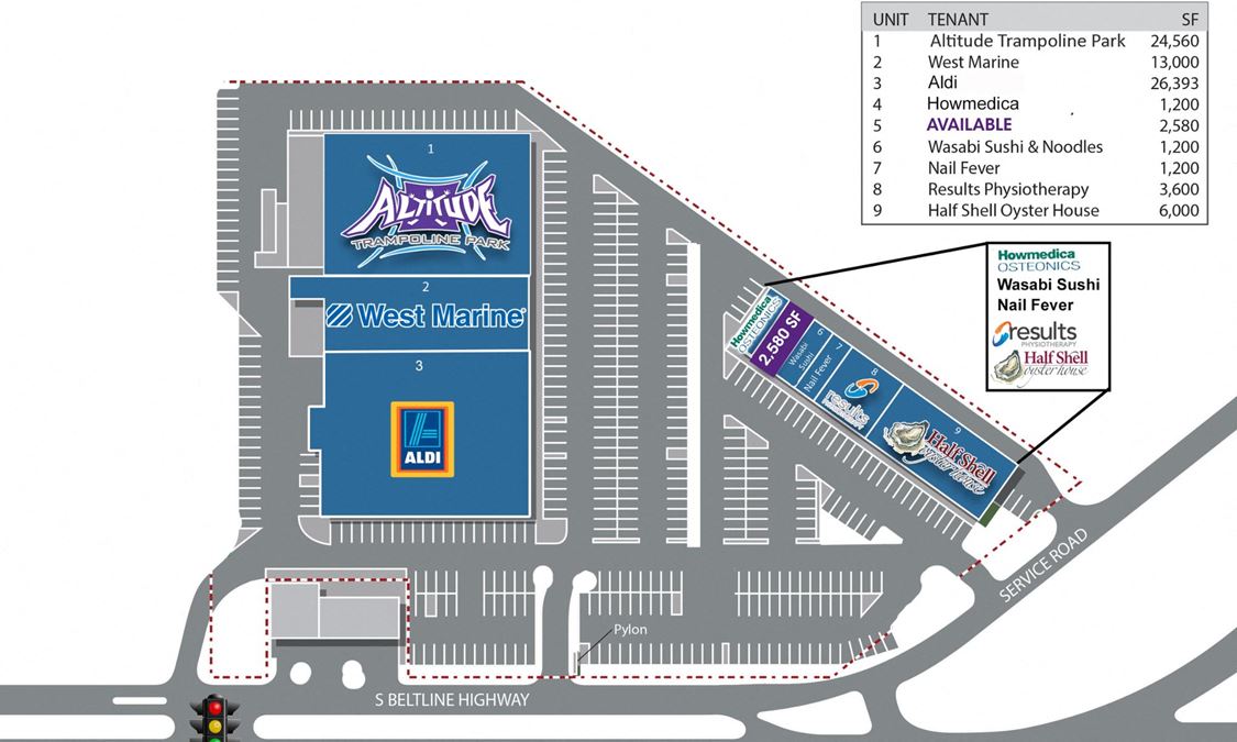 Metro Center - Retail Space for Lease