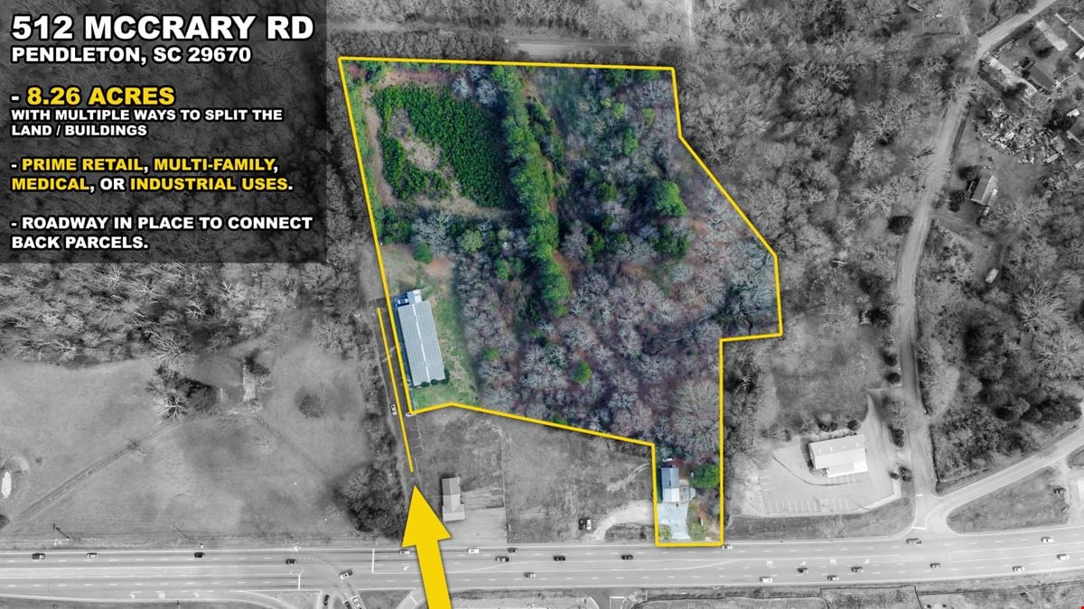 8.26 Acres Land- Pendleton- HWY 76- Many Development Options