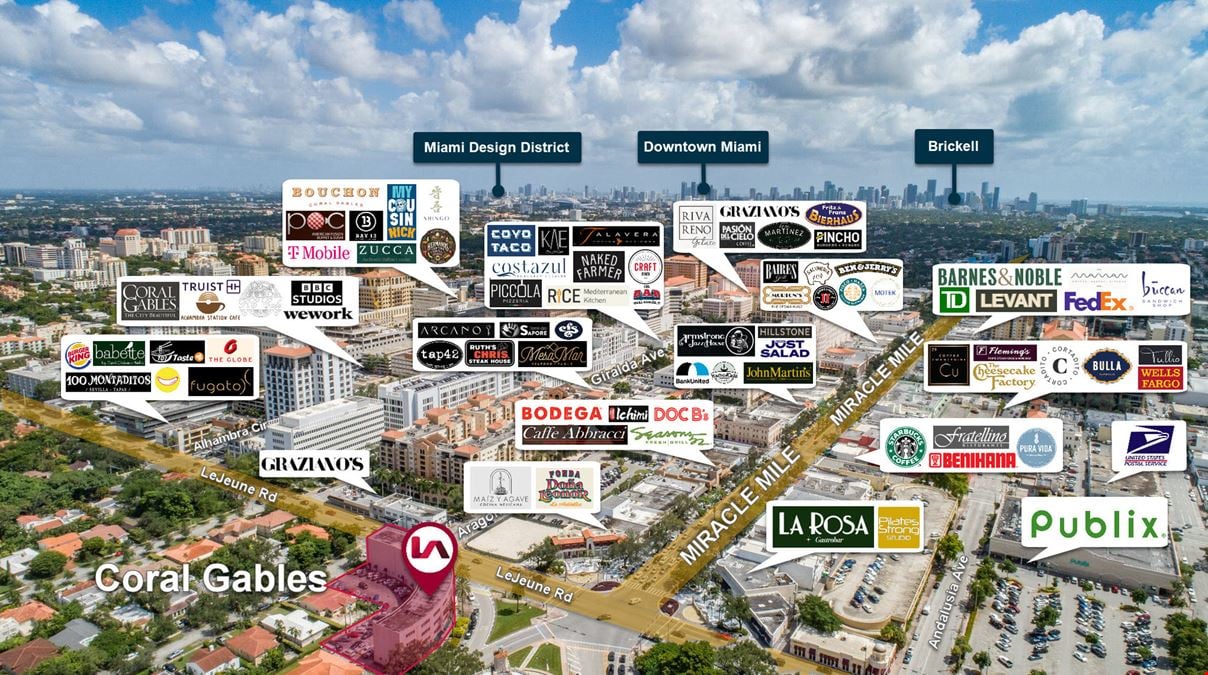 Coral Gables Offices – Multiple Suites Available