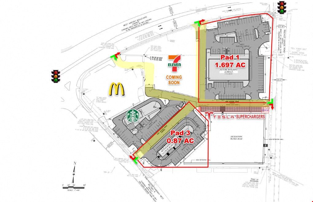 Beltway 8 & West Airport Blvd.  Pad 1