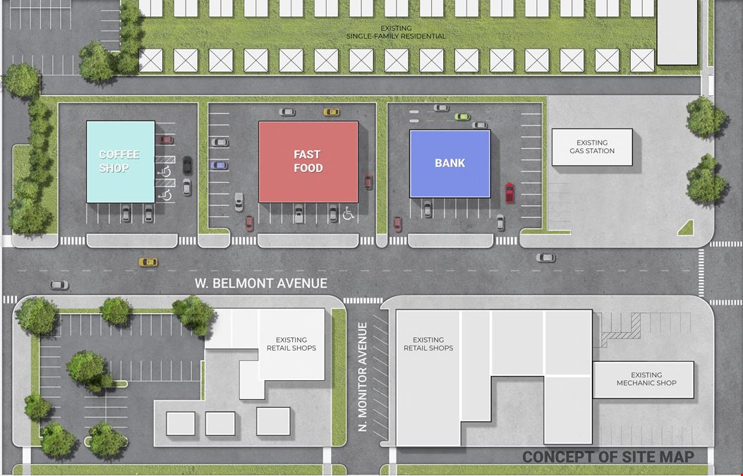 5850 W Belmont - Former Bank Branch on 1.33 Acres of Land