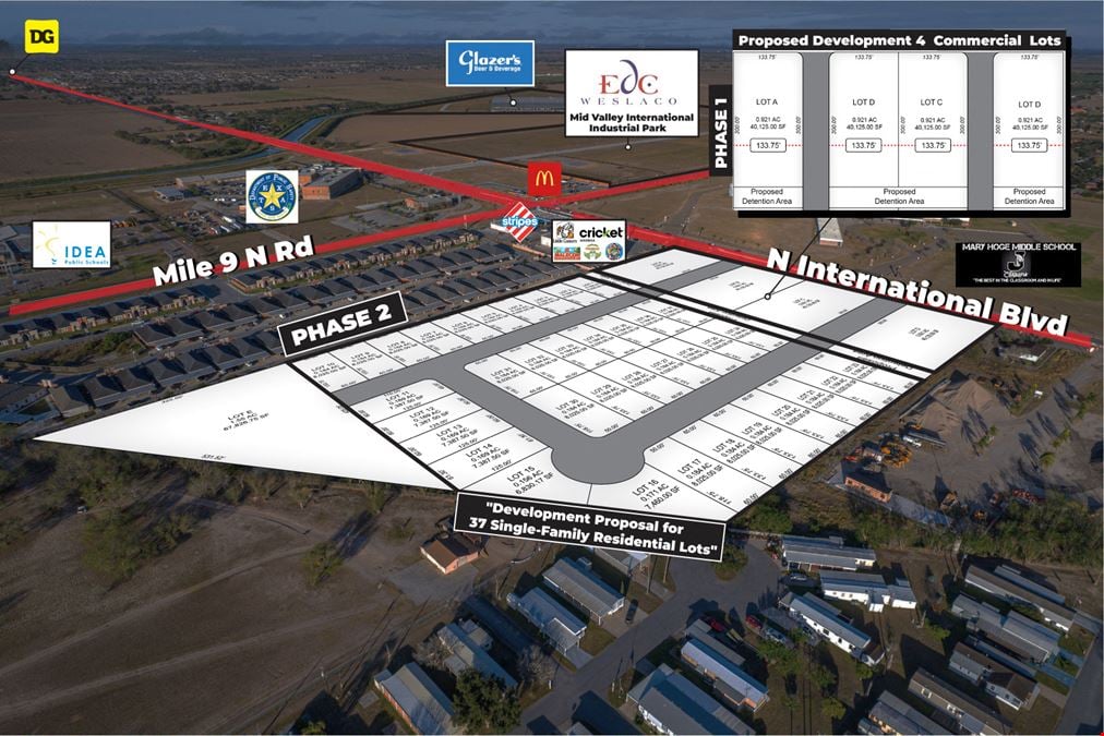 Oak Village | Retail & Single Family Lots Available