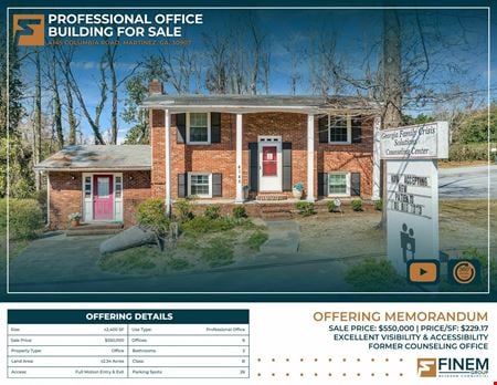 Preview of Office space for Sale at 4145 Columbia Road