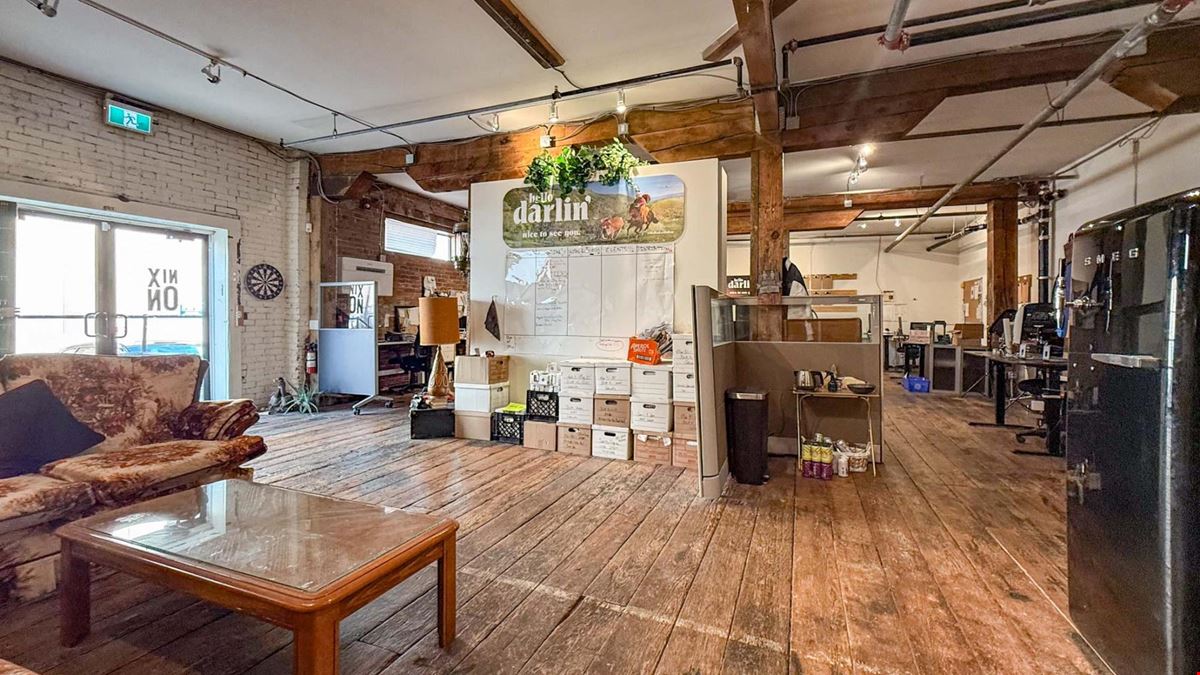 Commercial space available in the Old Cannery Building, an iconic three-storey brick building in Downtown Kelowna