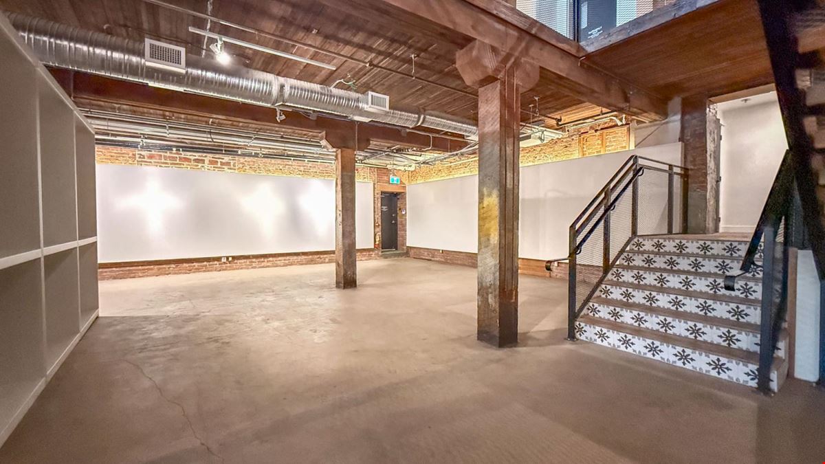 High profile commercial space available in the Old Cannery Building.