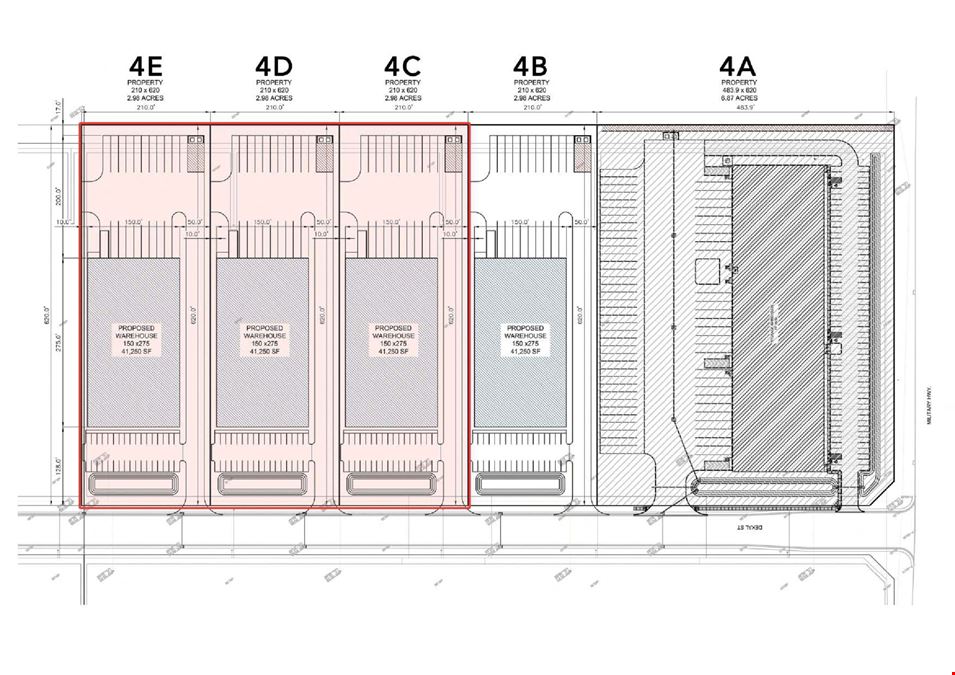 890 E. Military Highway (4B, 4C,4D, & 4E)